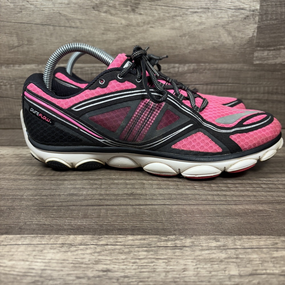 Brooks PureFlow 3 Pink Black Womens US Size 9.5 EUR 41 1201551B618 Running Shoes